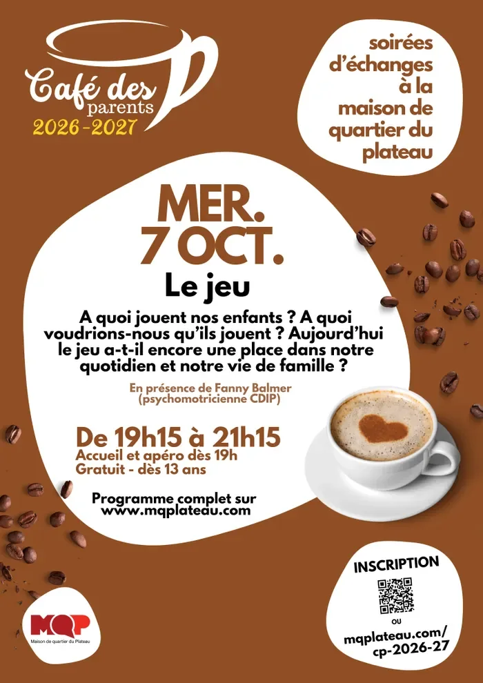 Café des parents : le jeu dans l'éducation