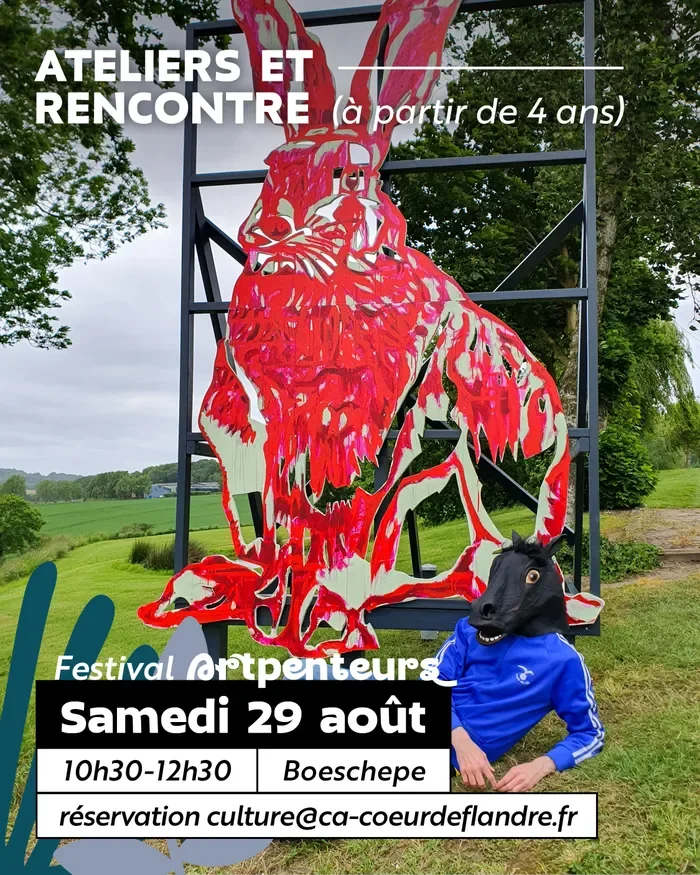 Ateliers et rencontre autour de l’œuvre Giant à Boeschepe