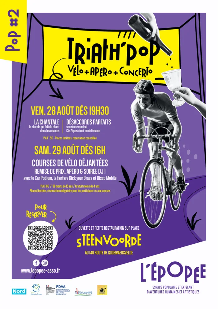 Triath' POP : Vélo + Apéro + Concerto